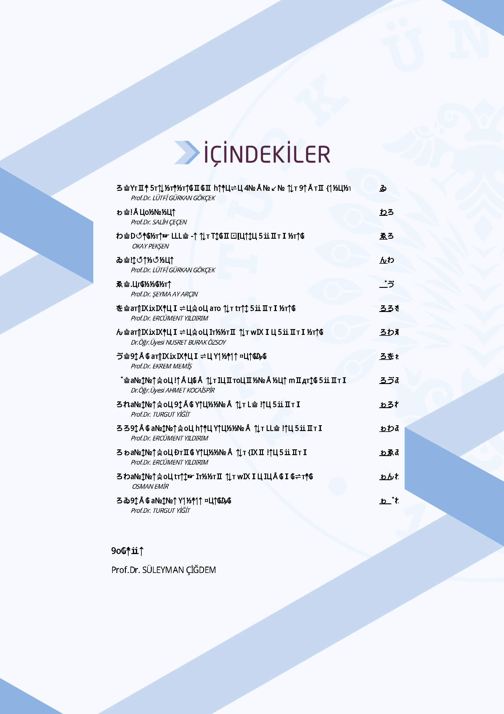 İçindekiler - Eski Çağ Mezopotamya-Mısır Tarihi