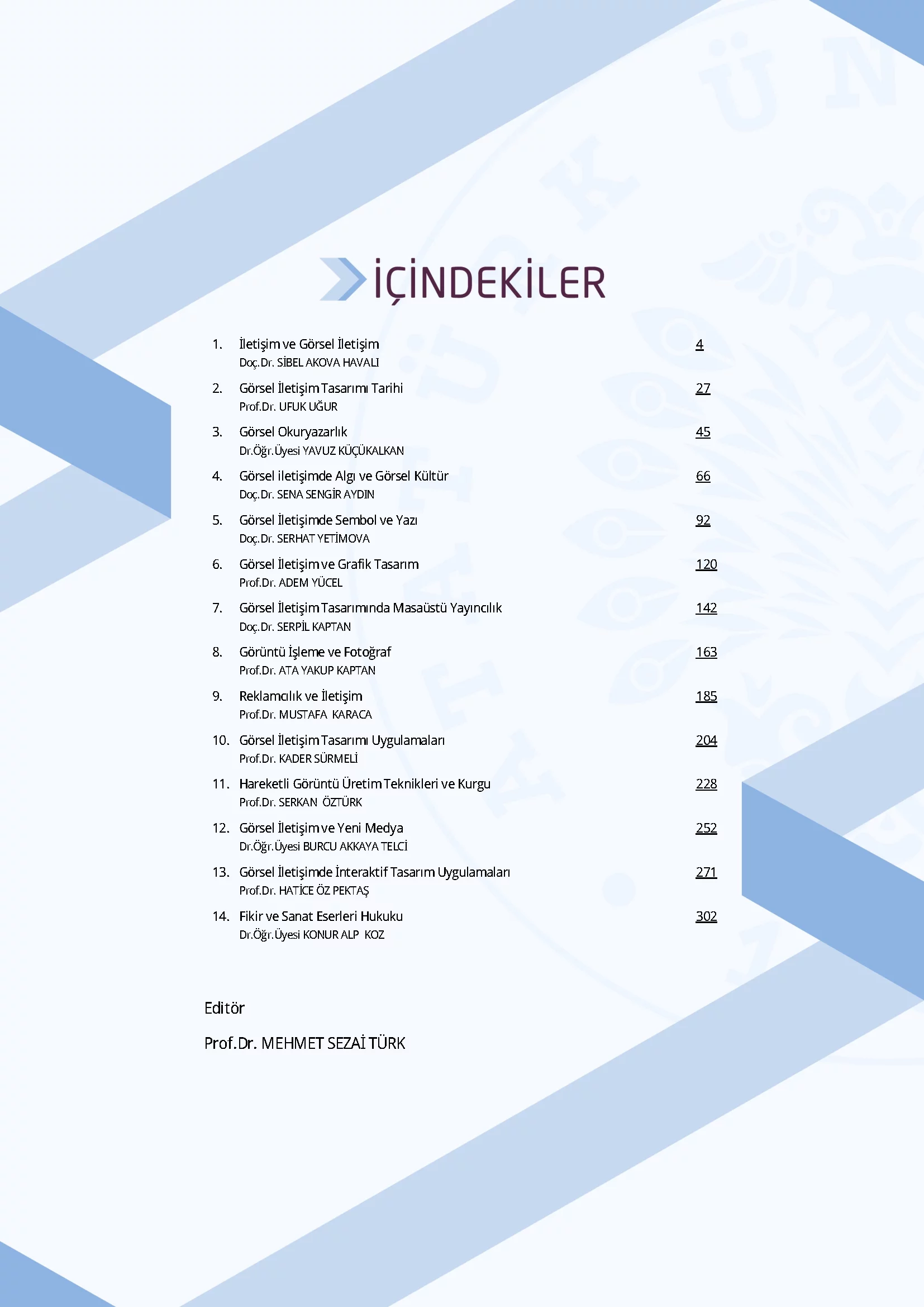 İçindekiler - Görsel İletişim Tasarımı