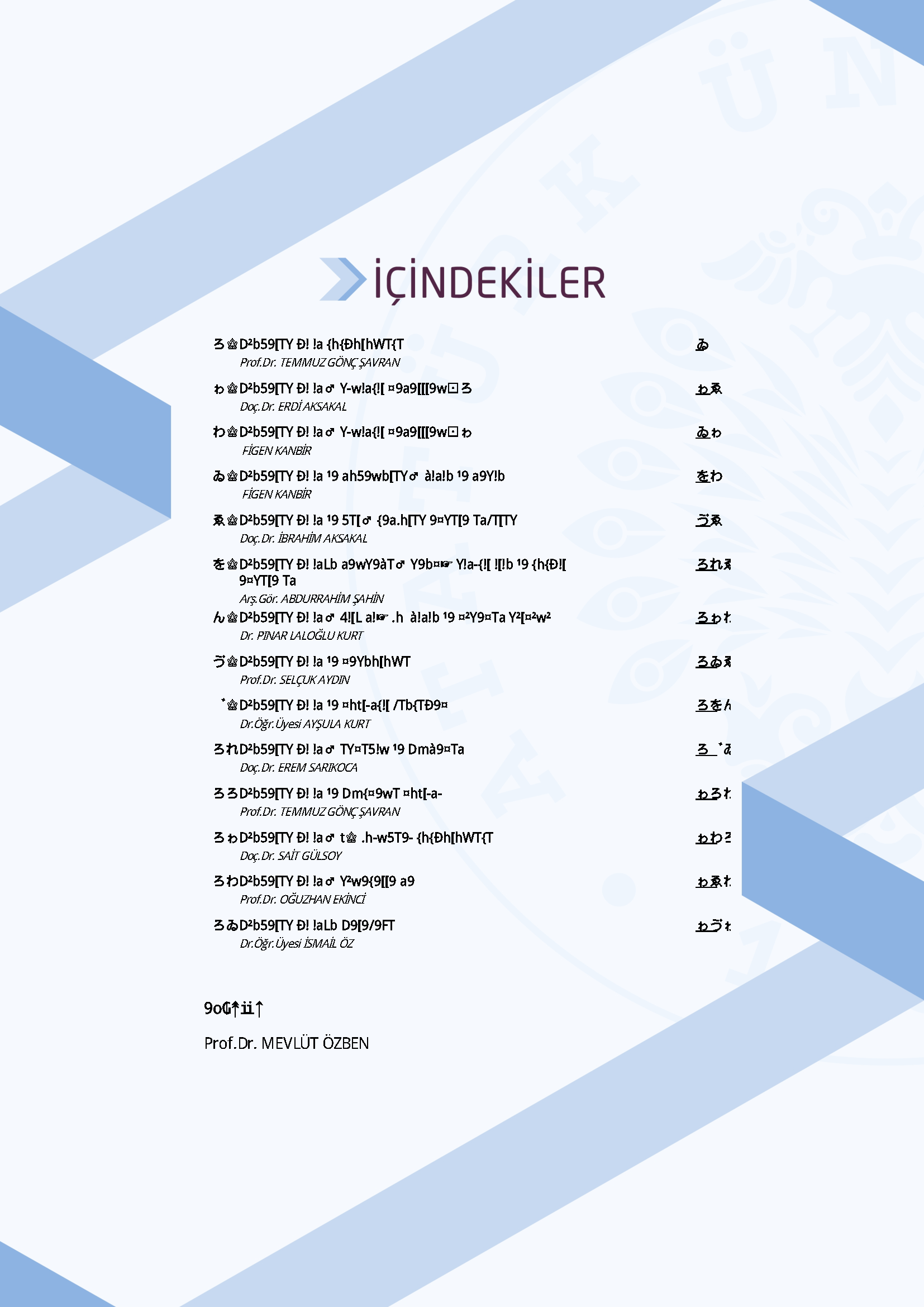 İçindekiler - Gündelik Yaşam Sosyolojisi