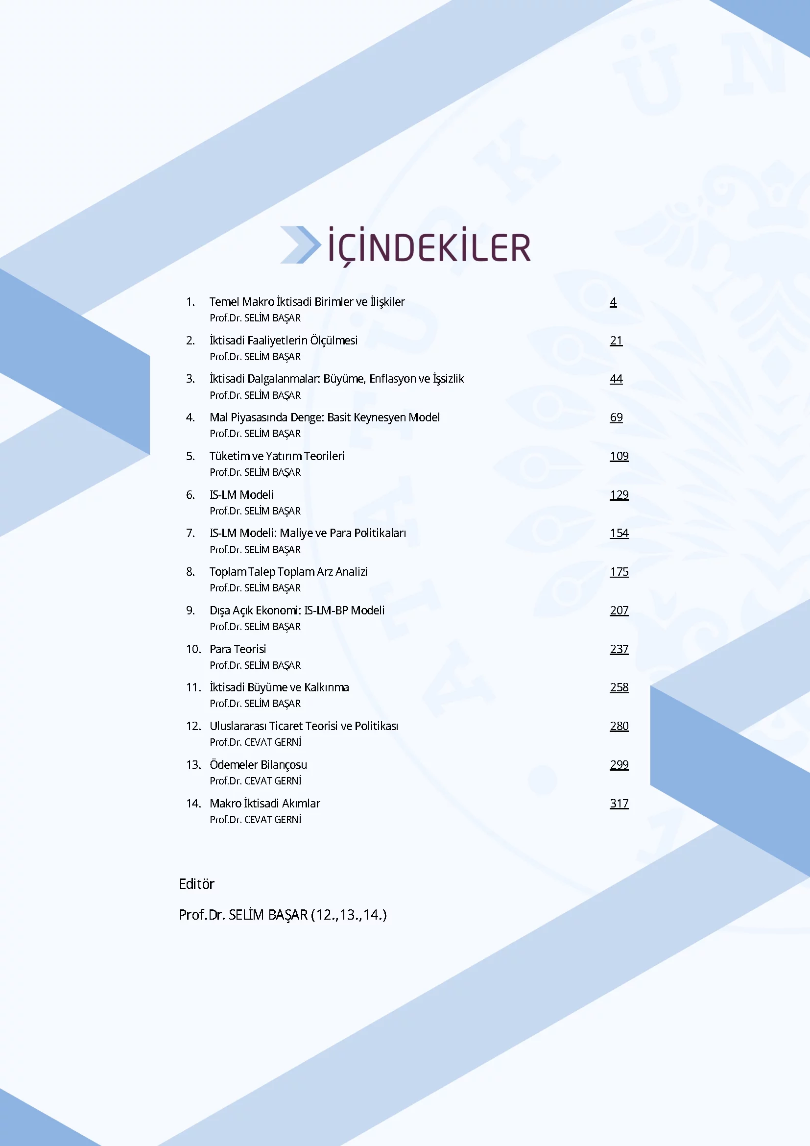 İçindekiler - Makro iktisat