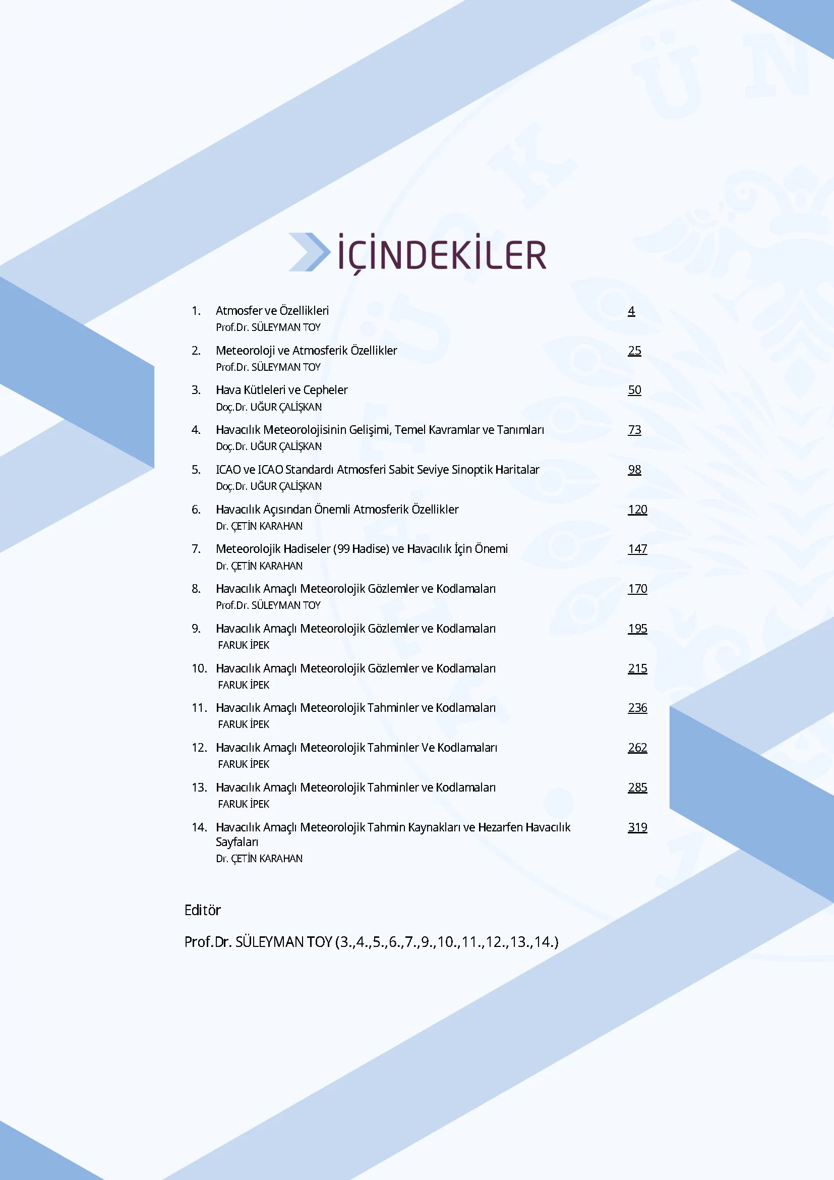 İçindekiler - Meteoroloji