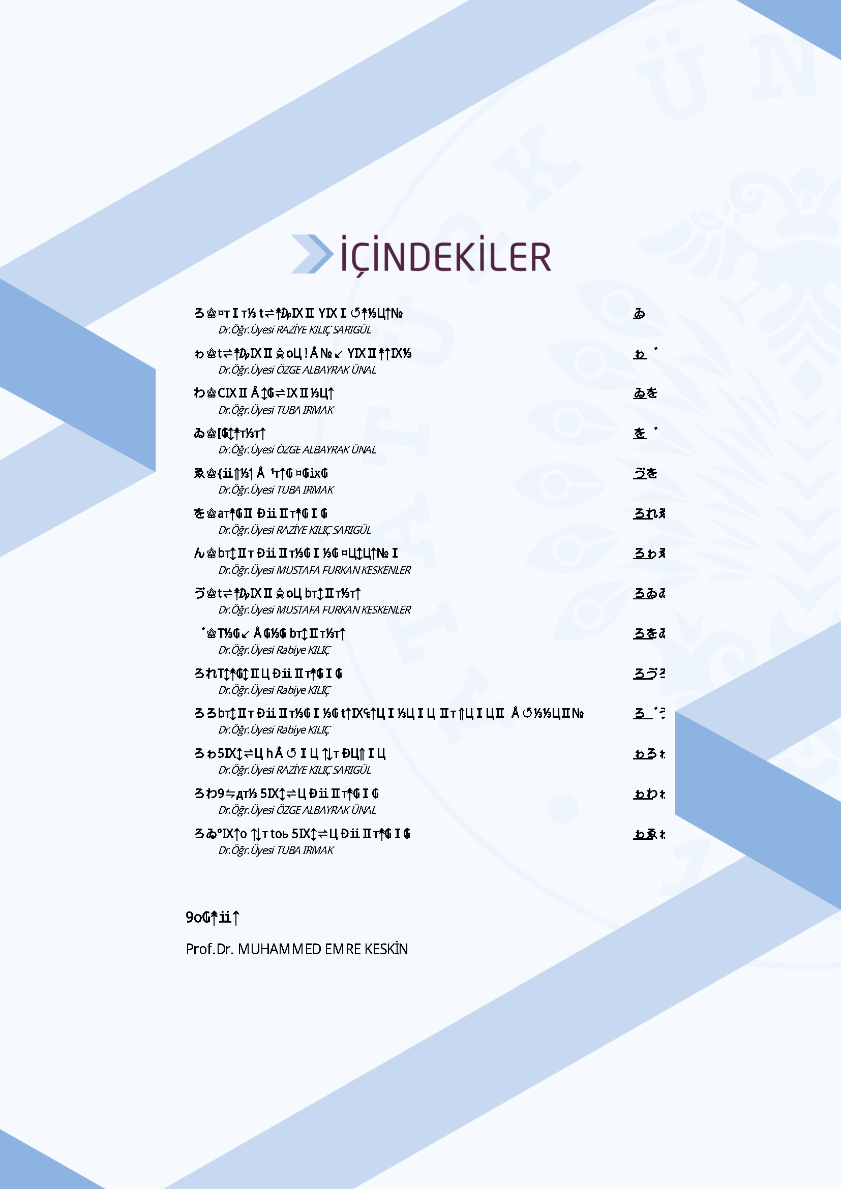 İçindekiler - Nesne Tabanlı Programlama II