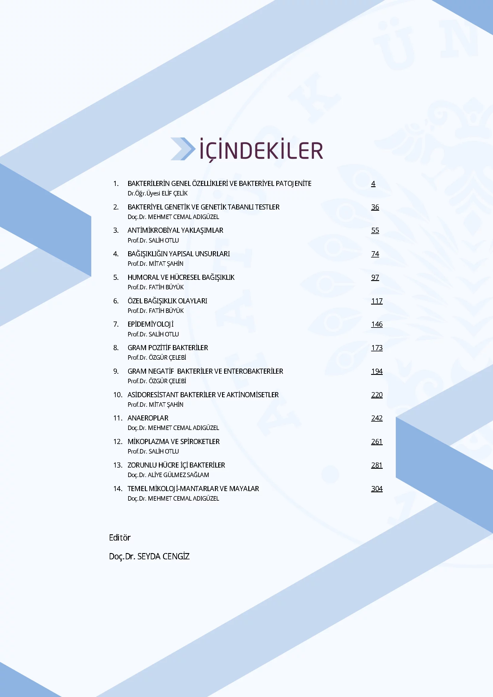 İçindekiler - Veteriner Mikrobiyoloji ve İmmünoloji